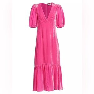 RHODE Pink Midi Dress